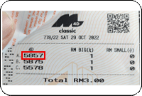 Winning Ticket Magnum 4D Consolation Prize - 29 Ocotber 2022